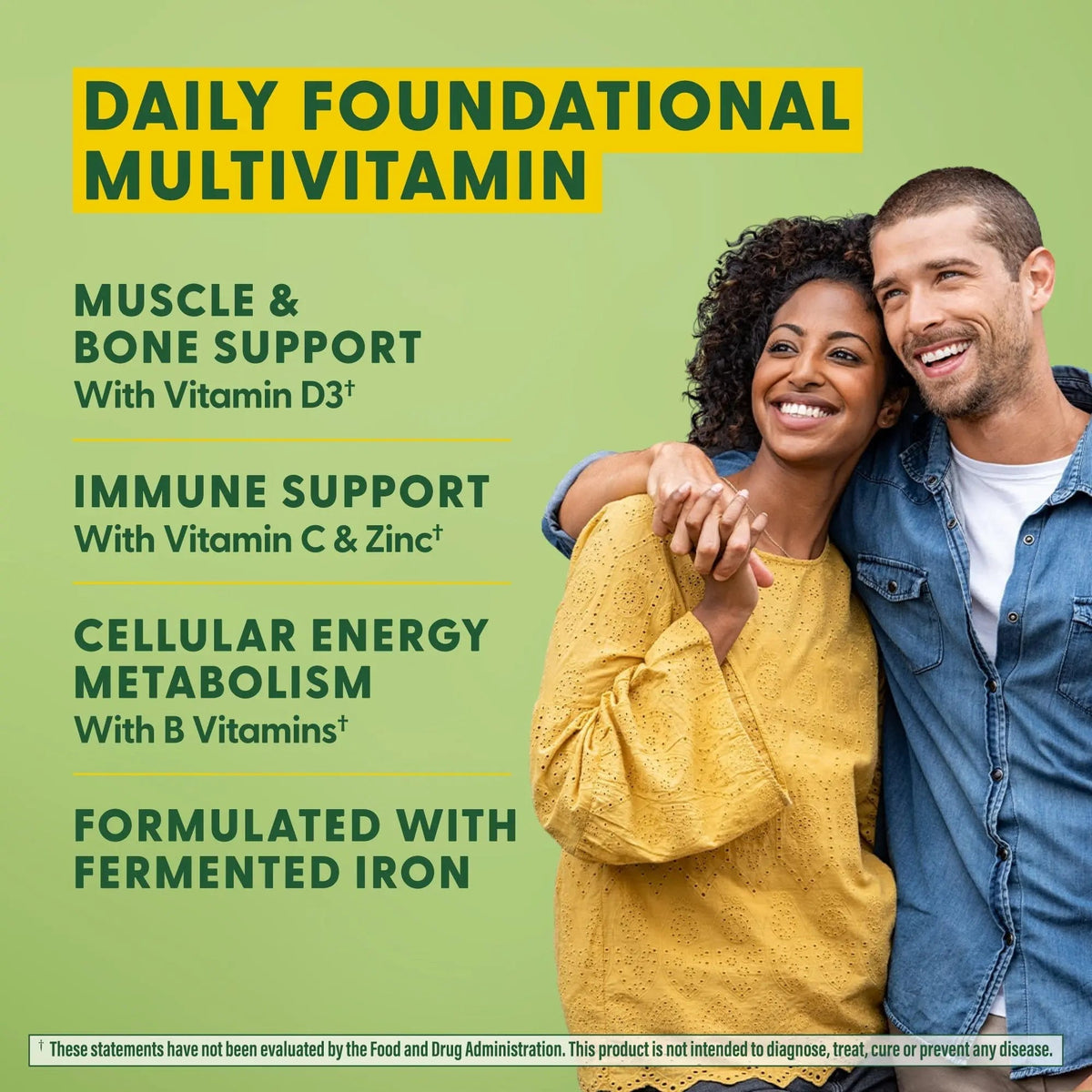 MegaFood One Daily Multivitamin for Women and Men, Immune Support Supplement with Real Food, Vitamin C & Vitamin B, Bone Health, Cellular Energy Metabolism, Vegetarian MegaFood