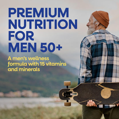 Nature’s Way Alive! Men’s 50 Plus Premium Gummy Multivitamin, Supports Healthy Heart, Brain & Muscle Function with High Potency B-Vitamins, Vitamin A, C, D3