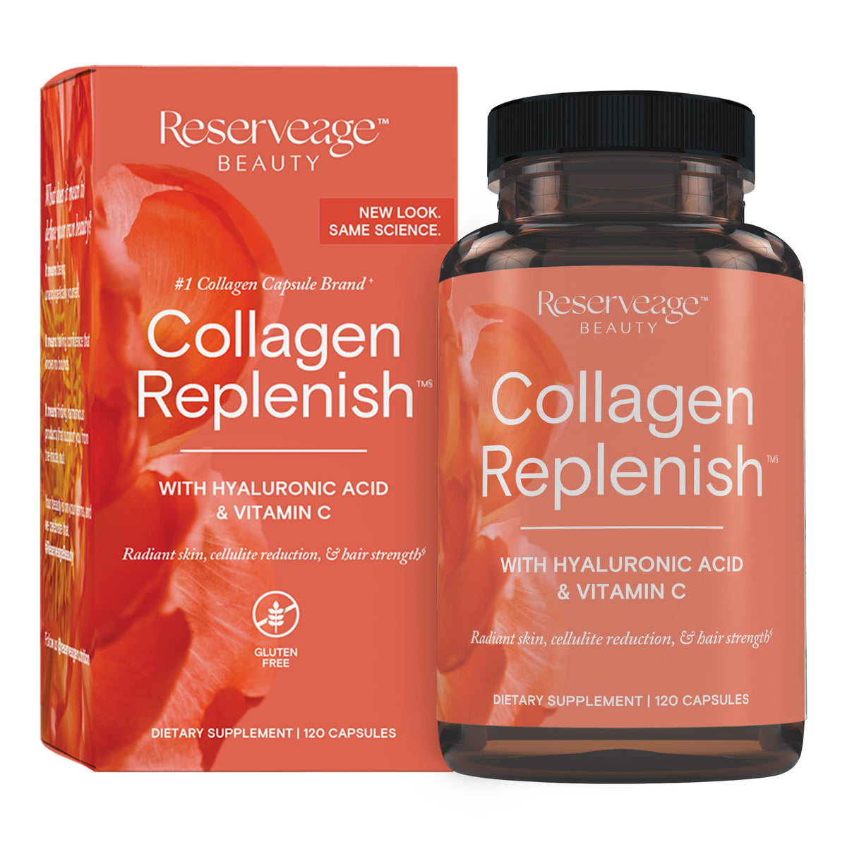 Reserveage Beauty Collagen Replenish - Collagen Booster & Supplement for Healthy Skin Care & Hair Growth