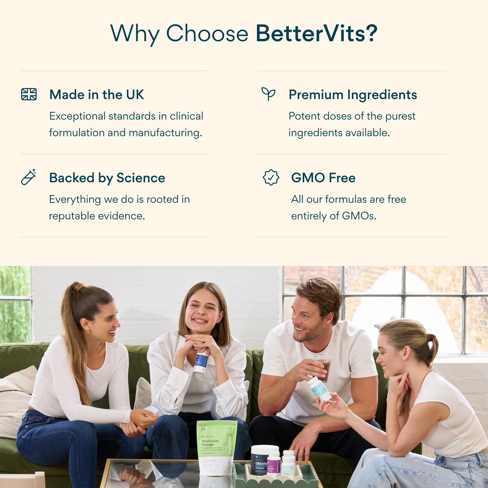 Bettervits Magnesium Glycinate Complex with Citrate Malate Zinc & Vitamin D3 | High Absorption Pure Magnesium 225mg Supplement Chelated Formula for Muscle Relaxation, Sleep Support – 60 Capsules BettervitsBuy Supplements Australia