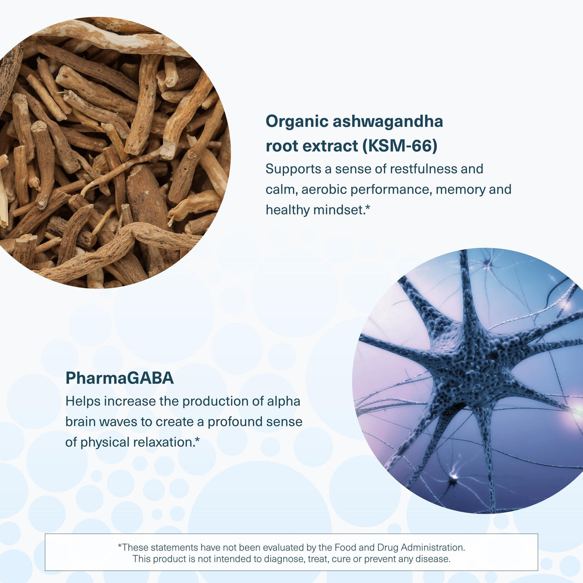 Youtheory Ashwagandha + GABA - Adaptogenic Blend with Organic KSM-66 & Ginger - Aids Stress Relief & Mood* - Supports Energy Levels