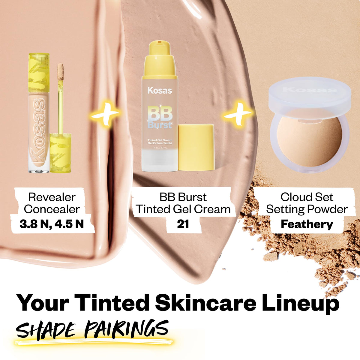 Kosas BB Burst Tinted Face Gel Cream - Supports Healthy Collagen, Smoothes Skin, Hydrates & Moisturizes - Lightweight Buildable Coverage - Light Medium Neutral 21, (1 Oz/30 ML) KosasBuy Supplements Australia