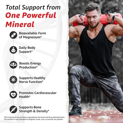 10X Health Magnesium Supplements - High-Absorption Magnesium Citrate for Sleep, Muscle & Nerve Support