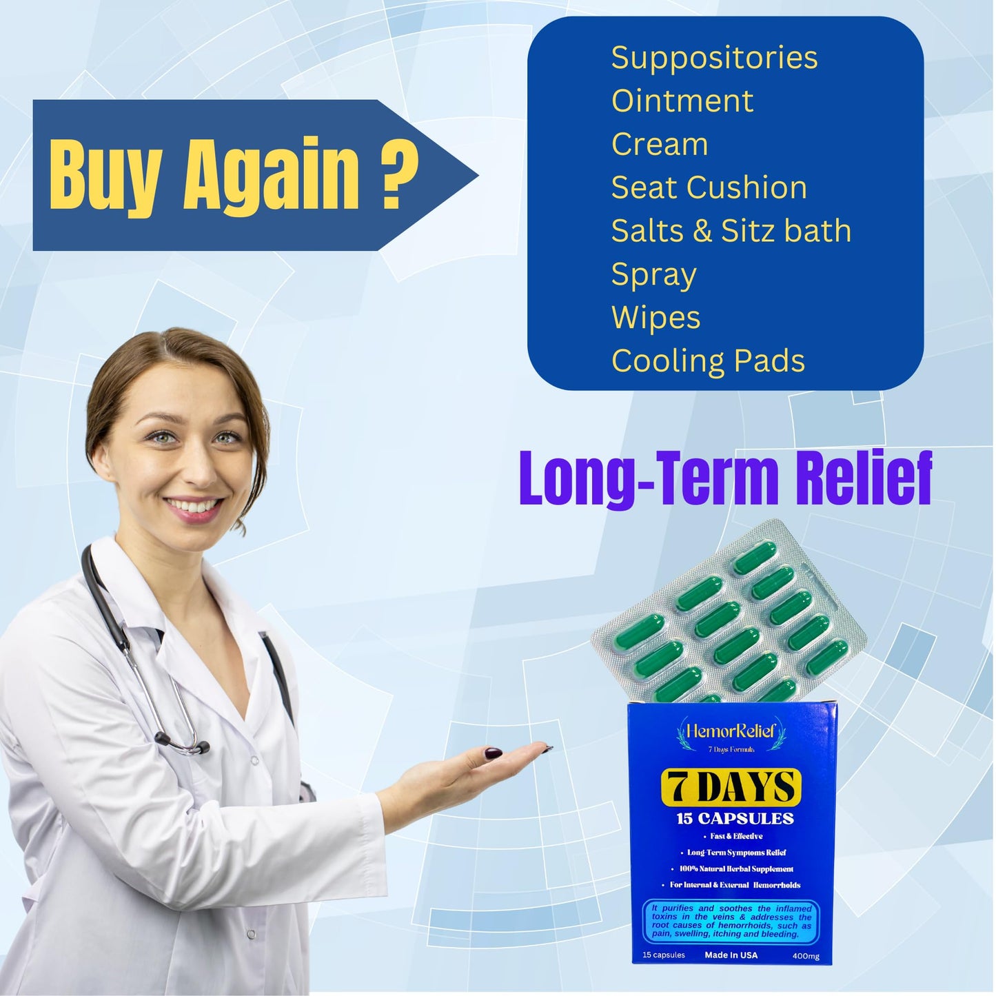 7Days Hemorrhoid Detox Formula, Works to Address The Root Causes of Hemorrhoids Provide Fast & Long-Lasting Relief GenericBuy Supplements Australia