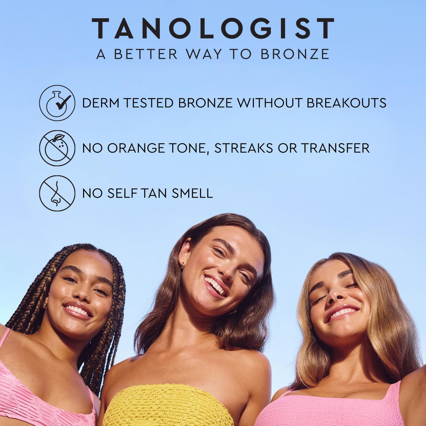 Tanologist Medium Self Tan Mousse, Self-Tanning Mousse, Streak-Free, Natural Glow, No Fake Tan Smell Or Orange Tone, Long Lasting