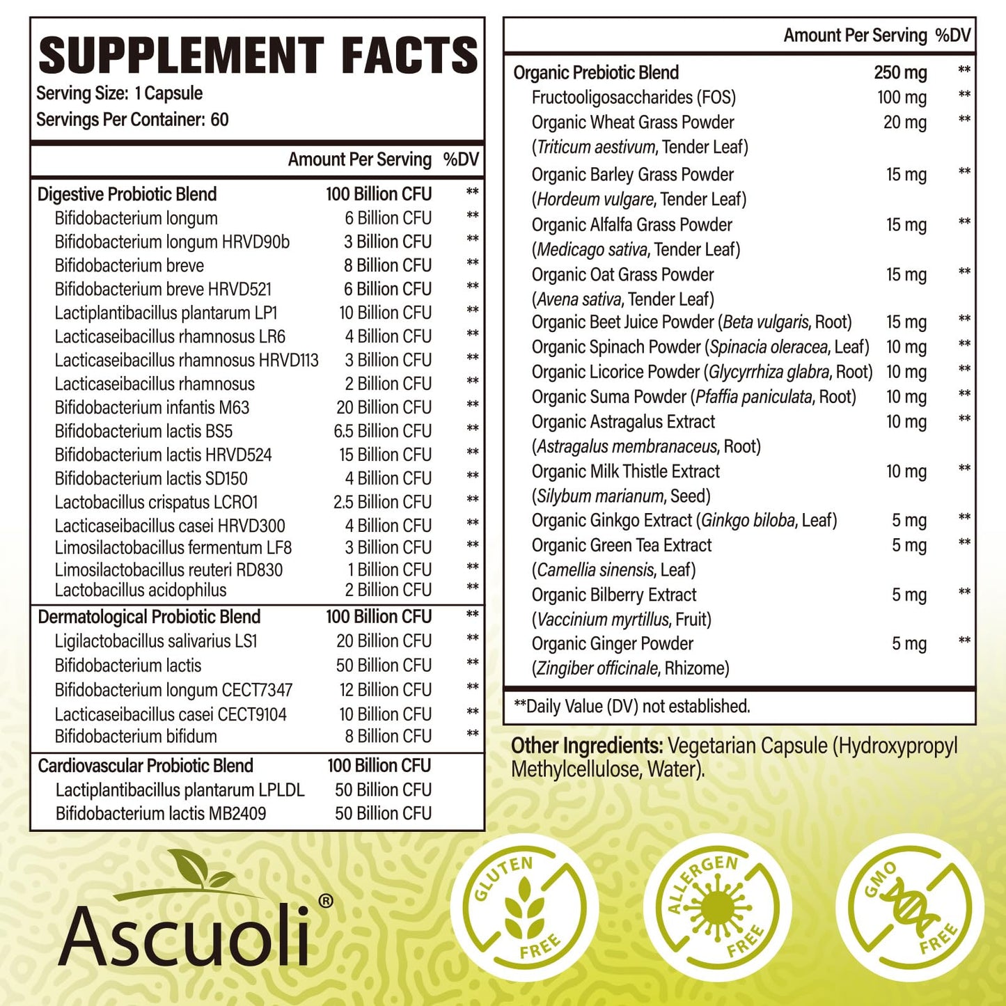 Probiotics for Women & Men - 300 Billion CFU, 24 Strains + 15 Organic Herbs Prebiotics Blend, Daily Probiotic for Digestive Health, Immune, Gut, Bloating
