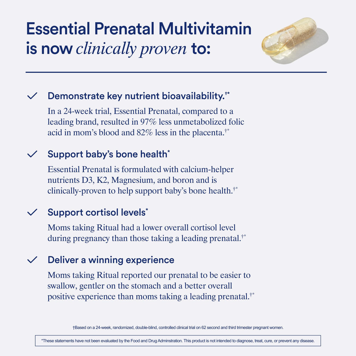 Ritual Prenatal Multivitamin For Women - Key Essential Vitamins and Minerals To Support Mom and Baby During Pregnancy* - Folate, Choline, Omega-3 DHA