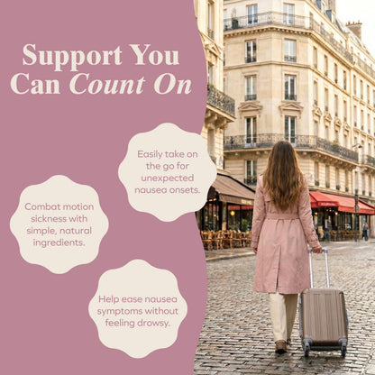 Three Lollies Queasy Drops Natural Motion Sickness Relief - Non-Drowsy Lozenges for Nausea, Upset Stomach, Car & Sea Sickness, Gluten-Free, 4 Assorted Flavors (Ginger, Cola, Peppermint, & Raspberry), 12 Count
