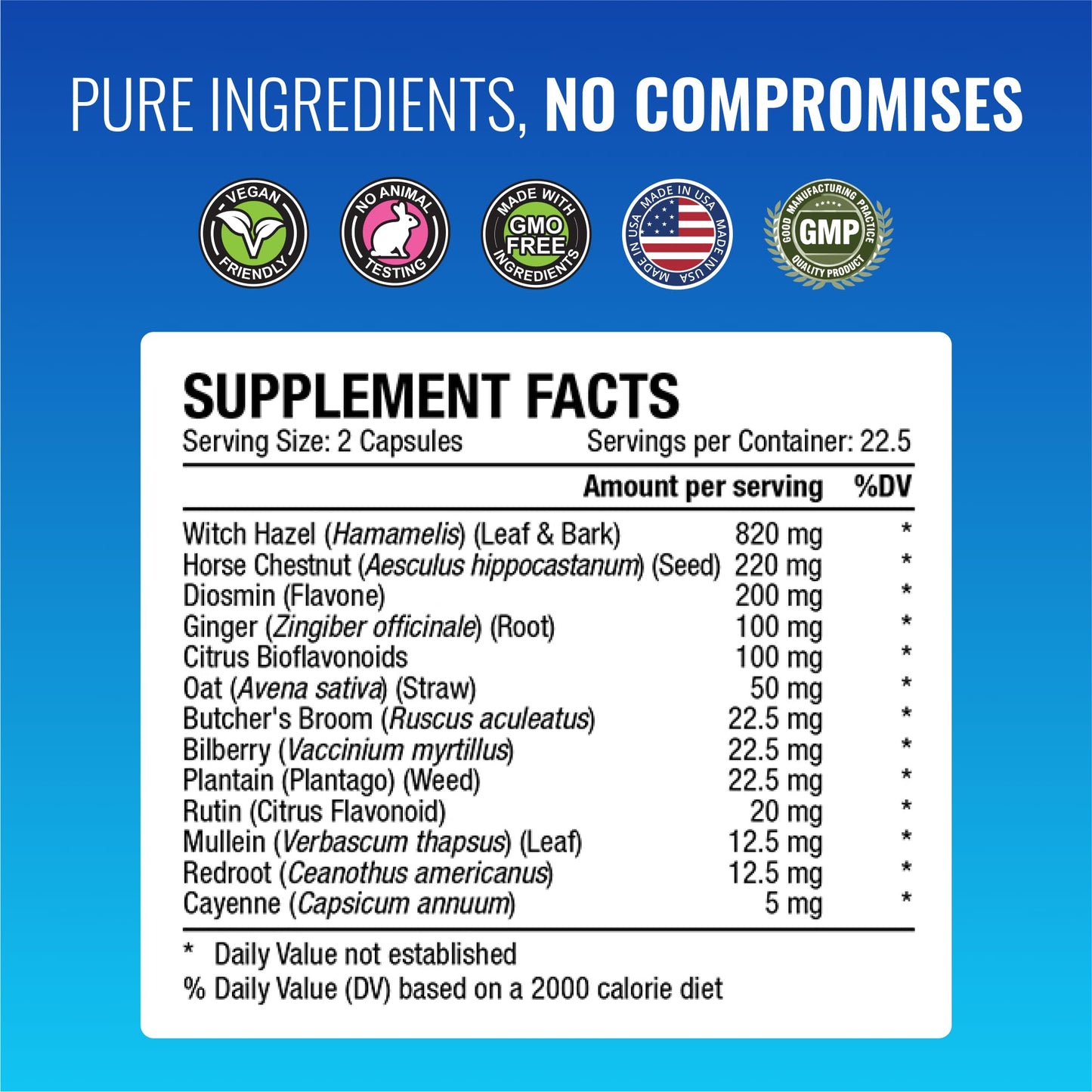 Approved Science Hemovir - Hemorrhoid Support Supplement - Witch Hazel, Horse Chestnut - 45 Capsules - 1 Bottle - Vegan Approved ScienceBuy Supplements Australia
