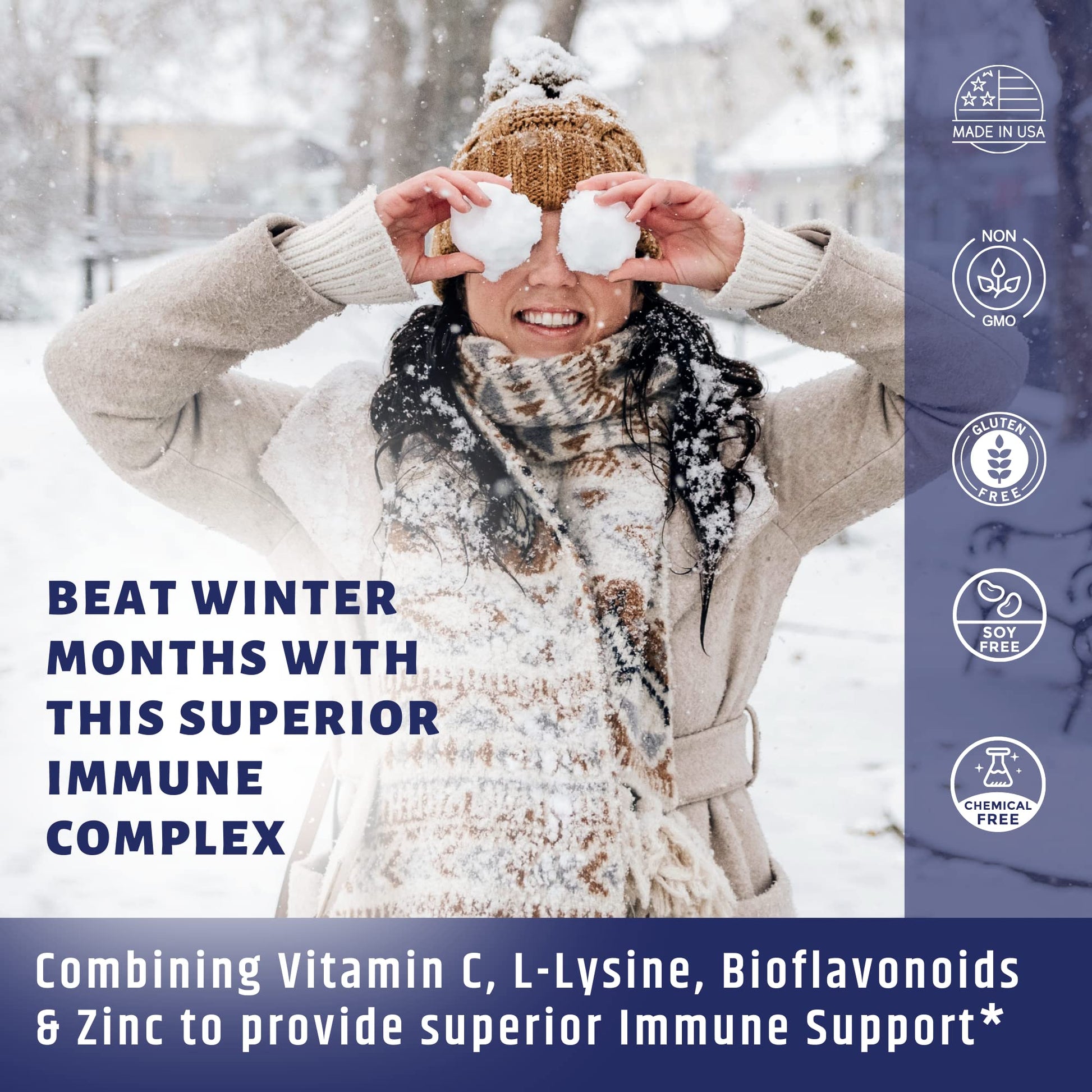 AgeImmune Vitamin C 1000mg Complex with L-Lysine 500mg, Zinc 12mg, Bioflavonoids 300mg. Doctor Formulated Magnesium Stearate Free Supplements for Healthy Immune System Support.(1) AgeImmune buy supplements Au