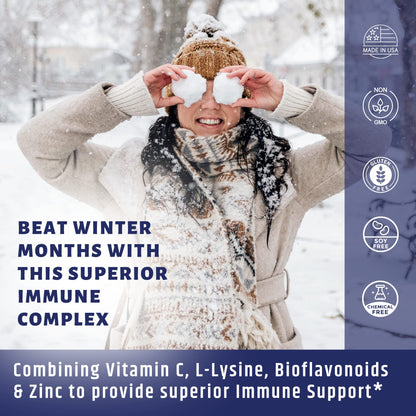 AgeImmune Vitamin C 1000mg Complex with L-Lysine 500mg, Zinc 12mg, Bioflavonoids 300mg. Doctor Formulated Magnesium Stearate Free Supplements for Healthy Immune System Support.(1) AgeImmune buy supplements Au