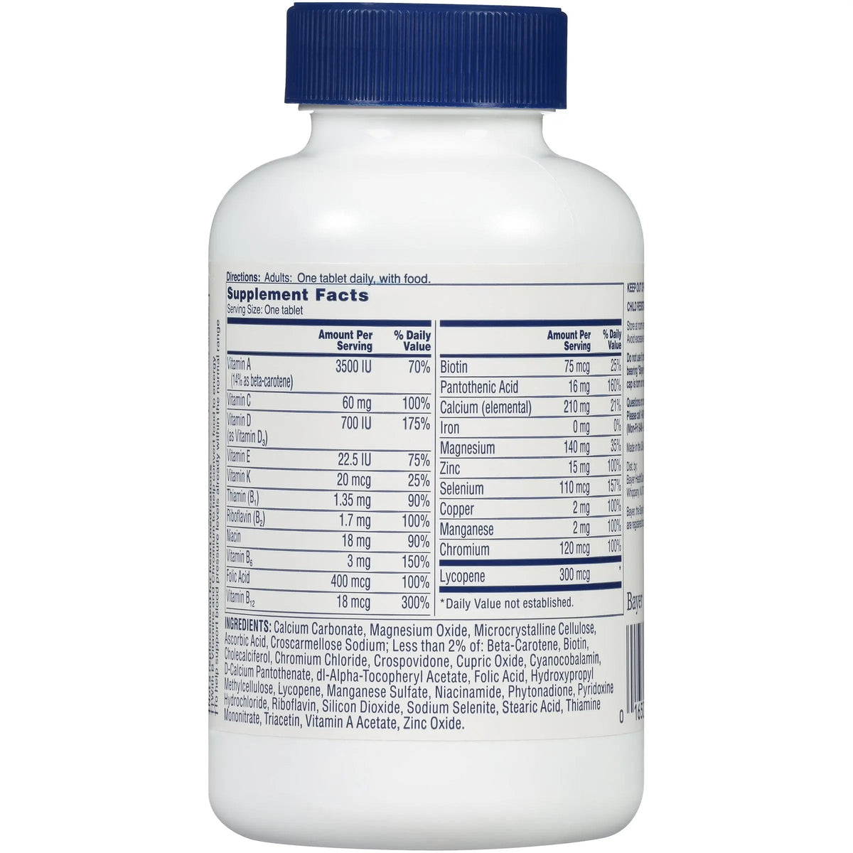 One A Day Pills Multivitamin Multimineral Supplement Tablets ONE A DAY