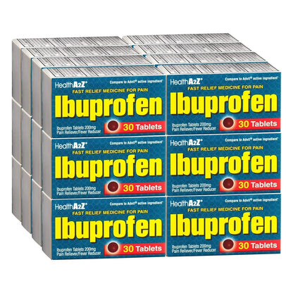 HealthA2Z® Ibuprofen Caplets 200mg | Pain Reliever & Fever Reducer | 24 Packs of 30 Tablets (720 Tablets Total) | Value Pack | NSAID HealthA2ZBuy Supplements Australia