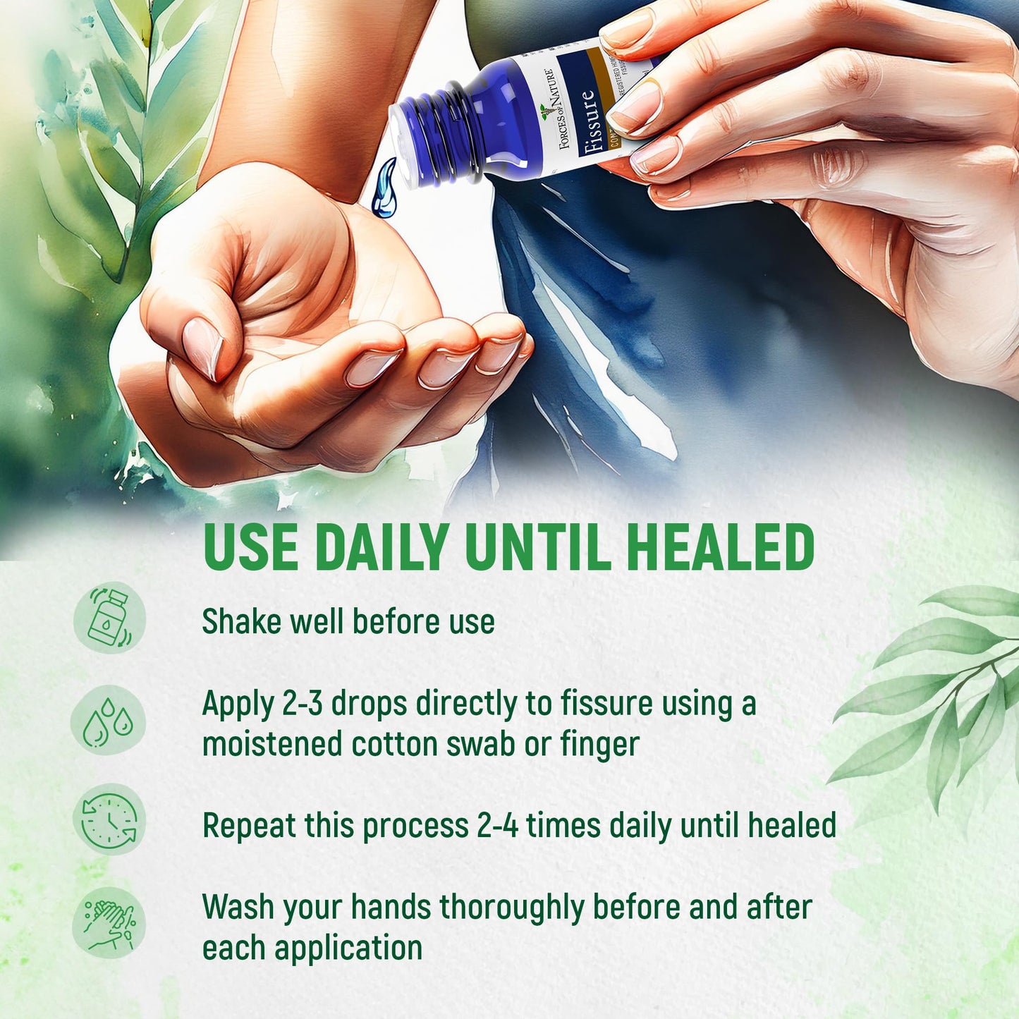 Forces of Nature Fissure Control, Organic Homeopathic Treatment with Witch Hazel for Anal Fissures, Hemorrhoid Related Irritation & Discomfort, Fast, Natural Topical Relief, 1 Fl Oz Forces of NatureBuy Supplements Australia