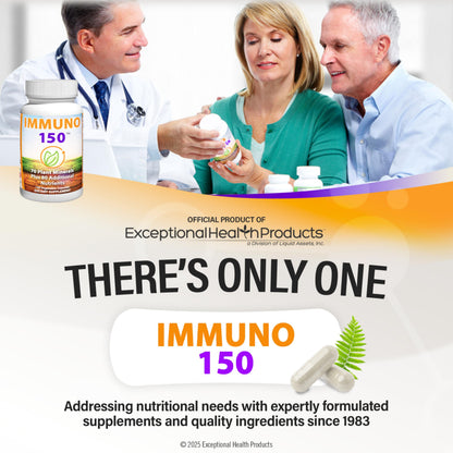Immuno 150, Immune Support Supplement, Packed with 70 Plant Minerals, 13 Essential Vitamins and 68 Additional Nutrients-150 Vegetable Capsules- Immune Boost for All Age Groups Immuno 150Buy Supplements Australia