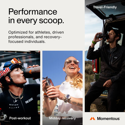 Momentous Essential Grass-Fed Whey Protein Powder - 20 g Whey Isolate Protein - NSF Certified for Sport - Gluten-Free - 25 Servings for Essential Everyday Use - Unflavored - Package May Vary
