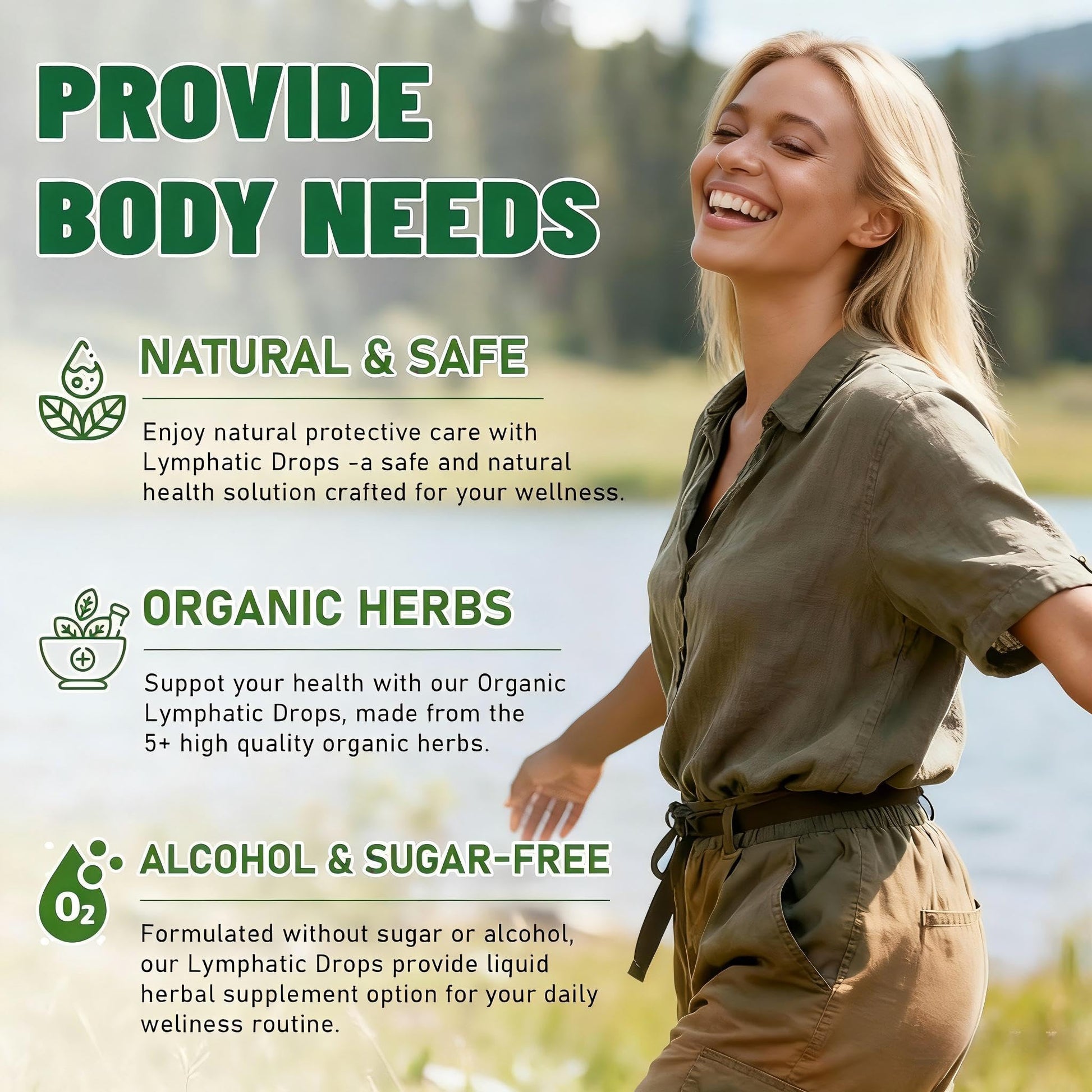 Wacipek Organic Lymphatic Drainage Drops, Lymphatic Drainage Supplement for Healthy Lymph Circulation, Reduce Bloating & Support Detox, Alcohol-Free Liquid Blend, 2 Fl Oz(60ml) Wacipek buy supplements Au