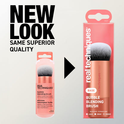 Real Techniques Bubble Blending Makeup Brush, Multipurpose Foundation Brush For Liquid, Cream, & Powder Products, Unique Round Brush Head, Synthetic Bristles, Vegan & Cruelty Free, 1 Count Real TechniquesBuy Supplements Australia