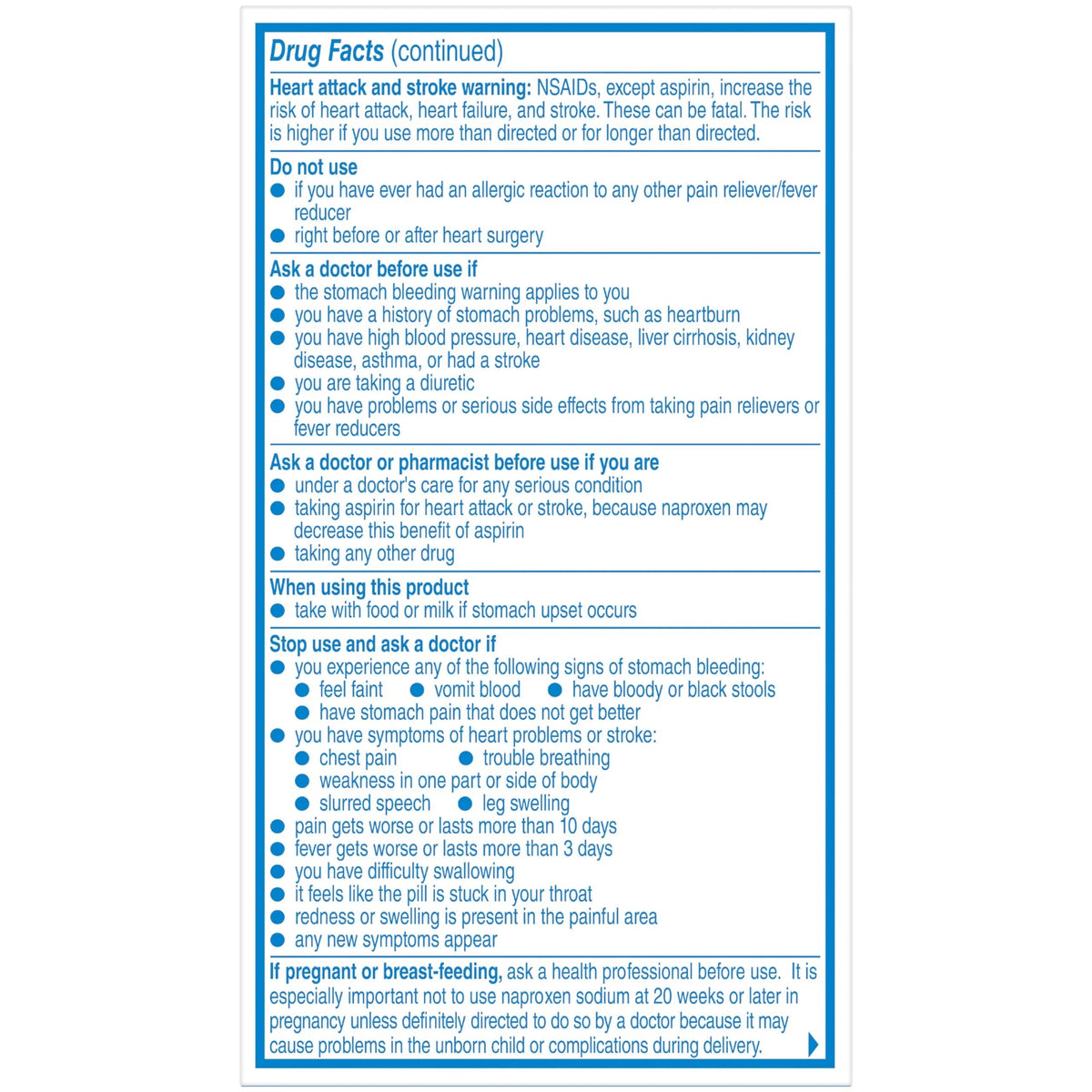 Aleve Pain Relief Naproxen Sodium Caplets ‐ 50 Count AleveBuy Supplements Australia
