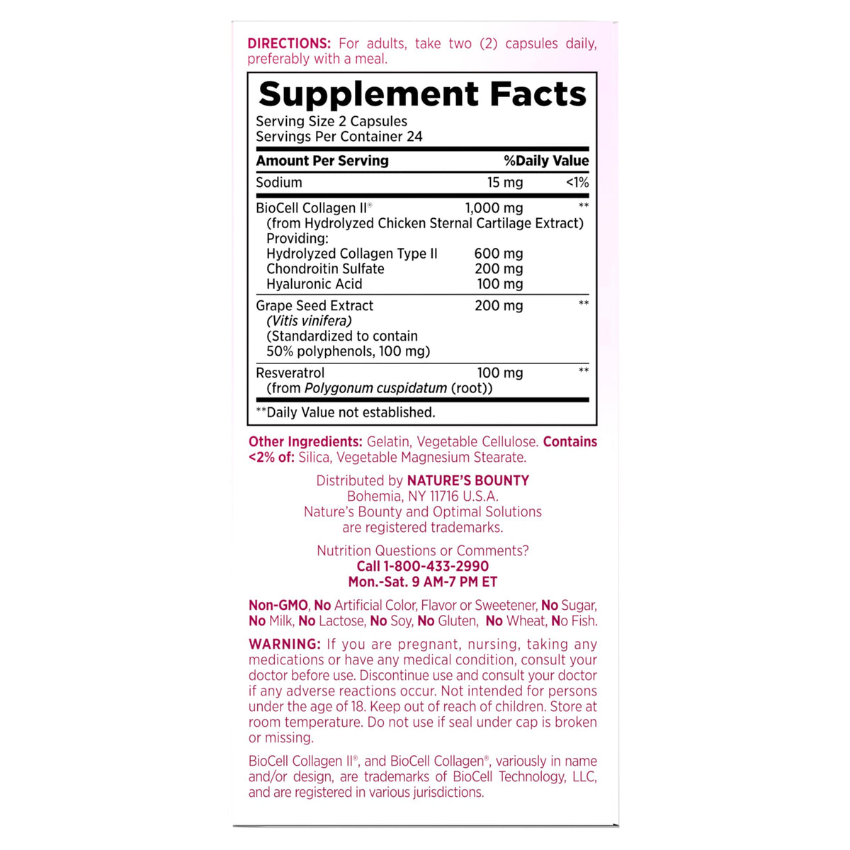 Nature’s Bounty Optimal Solutions Ultra Collagen Booster for Healthy-Aging Supplement, Resveratrol, Hyaluronic Acid – Collagen Capsules for Women, 48 Capsules Nature's Bounty buy supplements Au