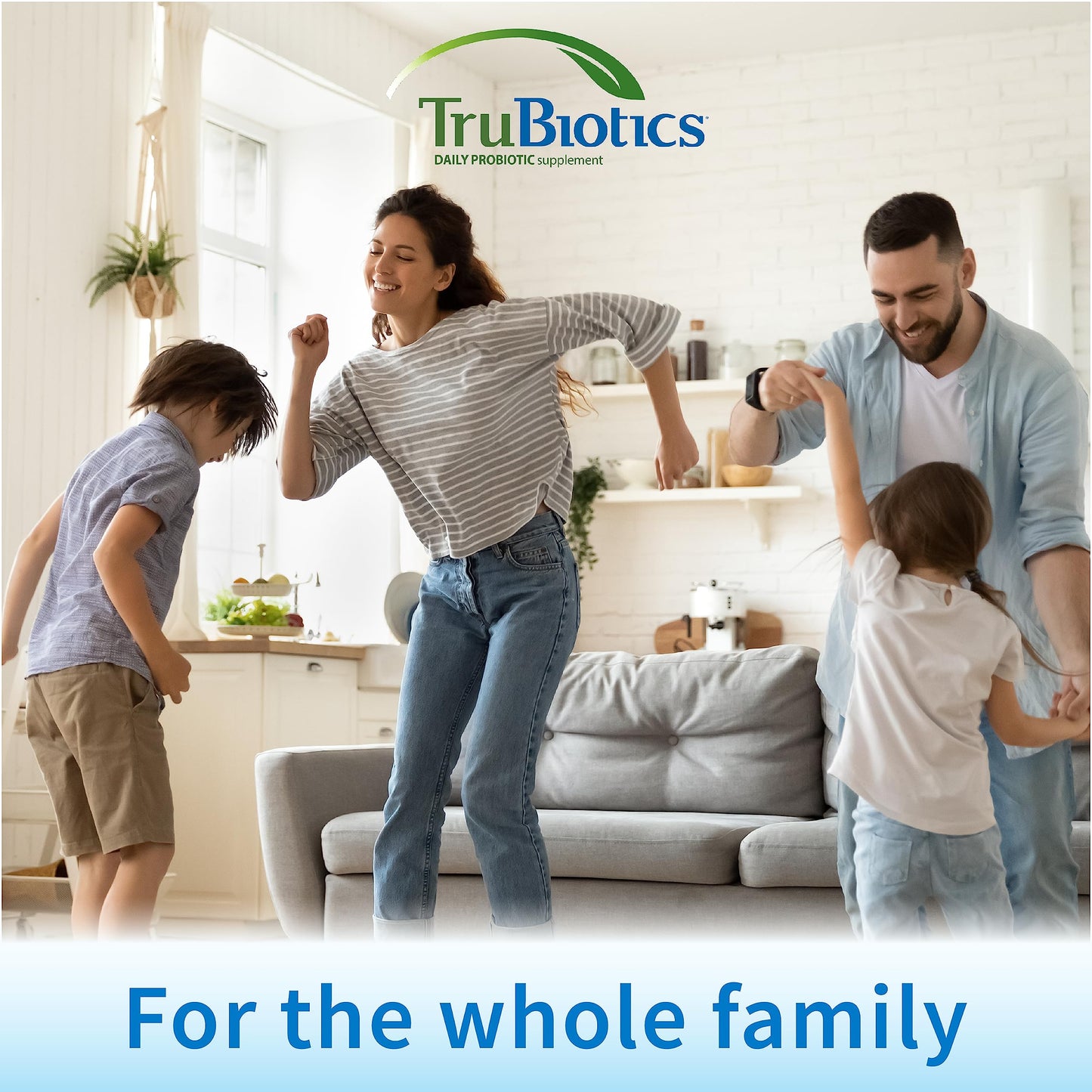 TruBiotics Probiotics for Digestive & Immune Health, Supports Regularity & Helps Relieve Abdominal Discomfort, Gas & Bloating, 2 Clinically Studied
