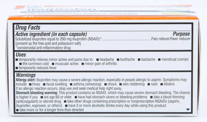 Quality Choice Ibuprofen 200 mg Liquid Gels 40 Count Easy to Swallow Pain Reliever and Fever Reducer for Headache Toothache Backache Menstrual Cramps Muscle Aches Minor and Pain Quality ChoiceBuy Supplements Australia
