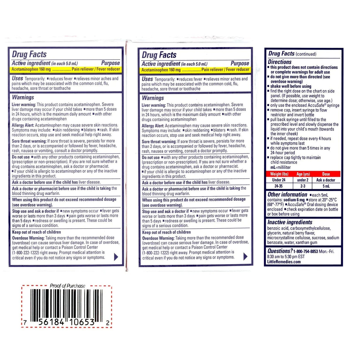 Little Remedies Infant Fever & Pain Reliever with Acetaminophen, Baby Medicine with No Artificial Sweeteners, Flavors or Dyes, Natural Berry Flavor, 2 Fl Oz, Pack of 2 Little RemediesBuy Supplements Australia