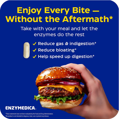 Enzymedica Digest Gold - Digestive Enzyme Supplement for Women & Men, Enzyme Capsules for Digestion, Gut Health Support, Helps Gas & Bloating, ATPro Energy Support,