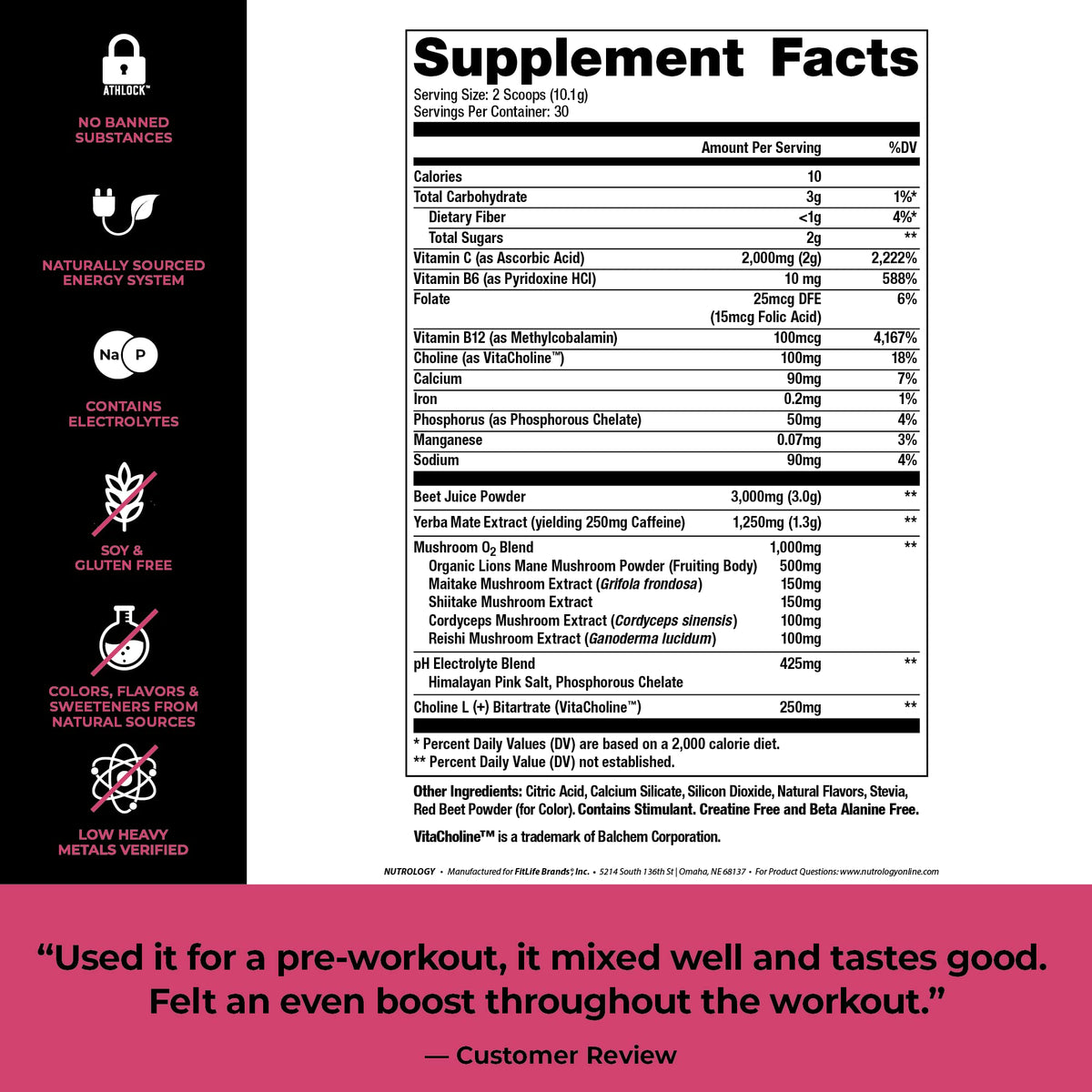 Nutrology Greens & Fruits Powder-Naturally Sourced Superfood, Chocolate (30 Servings) Beet Natural O2, Pre Workout Powder, Passion Fruit Flavor (30 Servings) Nutrology buy supplements Au