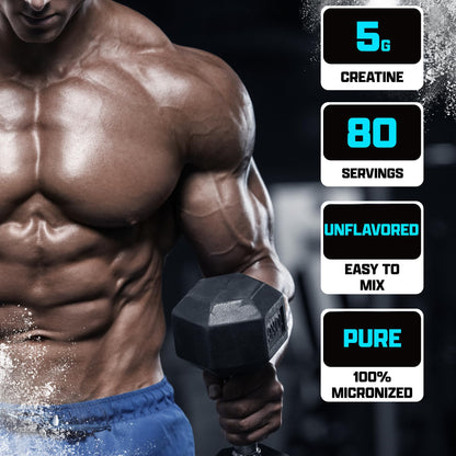 Nutrex Research Ultra Pure Creatine Monohydrate Powder Unflavored | 5G Micronized Creatine Powder for Muscle Gain, Strength, Endurance and Recovery, 80 Servings Nutrex Research buy supplements Au