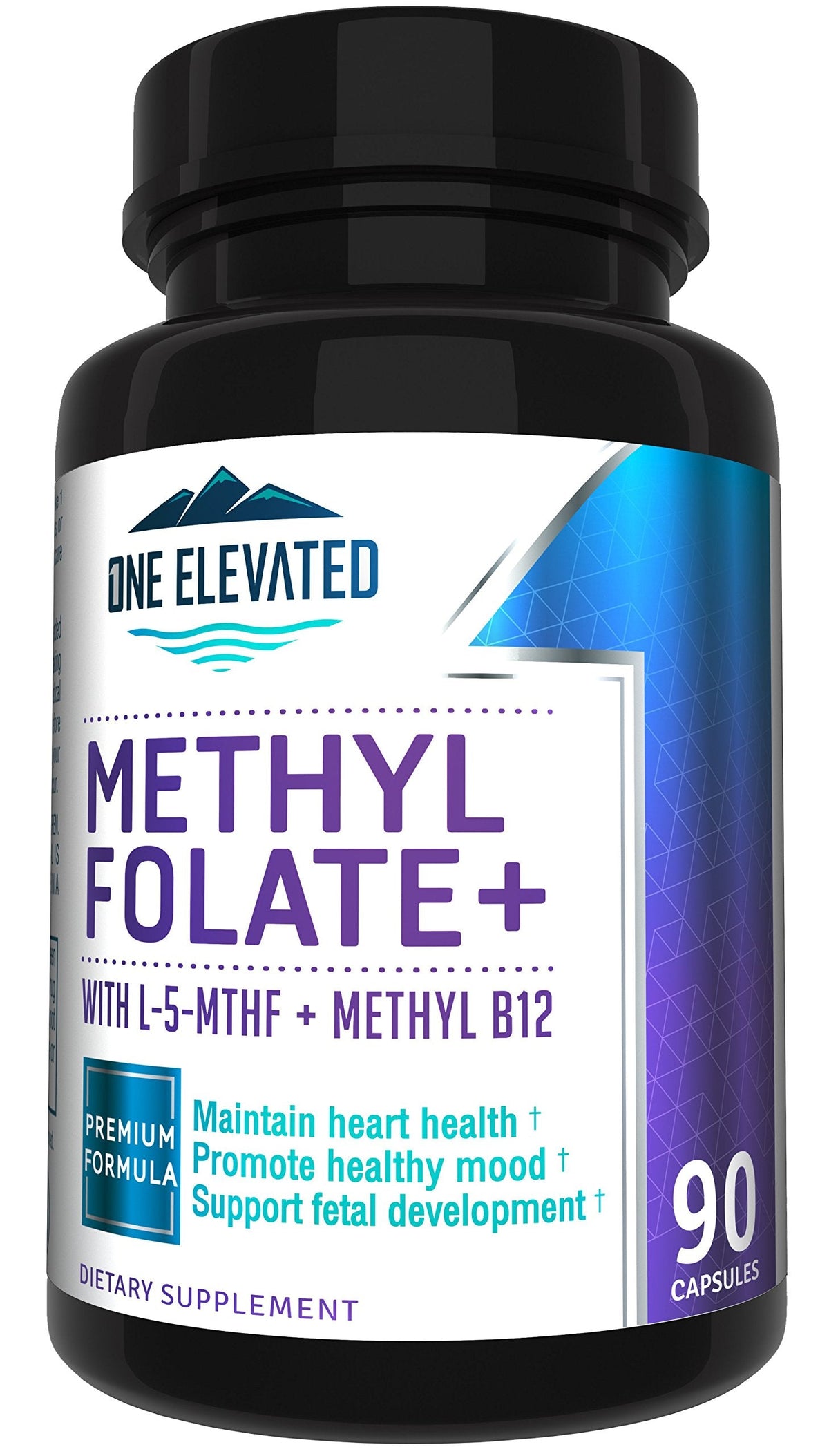 Double Strength & Most Bioactive Methyl Folate! Uniquely Formulated with Highest Pharmaceutical Grade Methylcobalamin (B12), Niacin, B1, B2 B6. Works Synergistically for Max Results-3 Month Supply One ElevatedBuy Supplements Australia