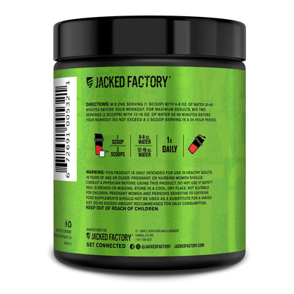 Jacked Factory NITROSURGE Pre Workout Supplement - Endless Energy, Instant Strength Gains, Clear Focus, Intense Pumps - NO Booster & Preworkout Powder with Beta Alanine - 30 Servings, Cherry Limeade Jacked Factory buy supplements Au