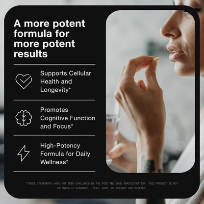 Toniiq Liposomal NAD+ and Resveratrol Supplement - 1500mg Ultra High Strength NAD Supplement - Clinically Studied Ingredients with Patented RiaGev-WS