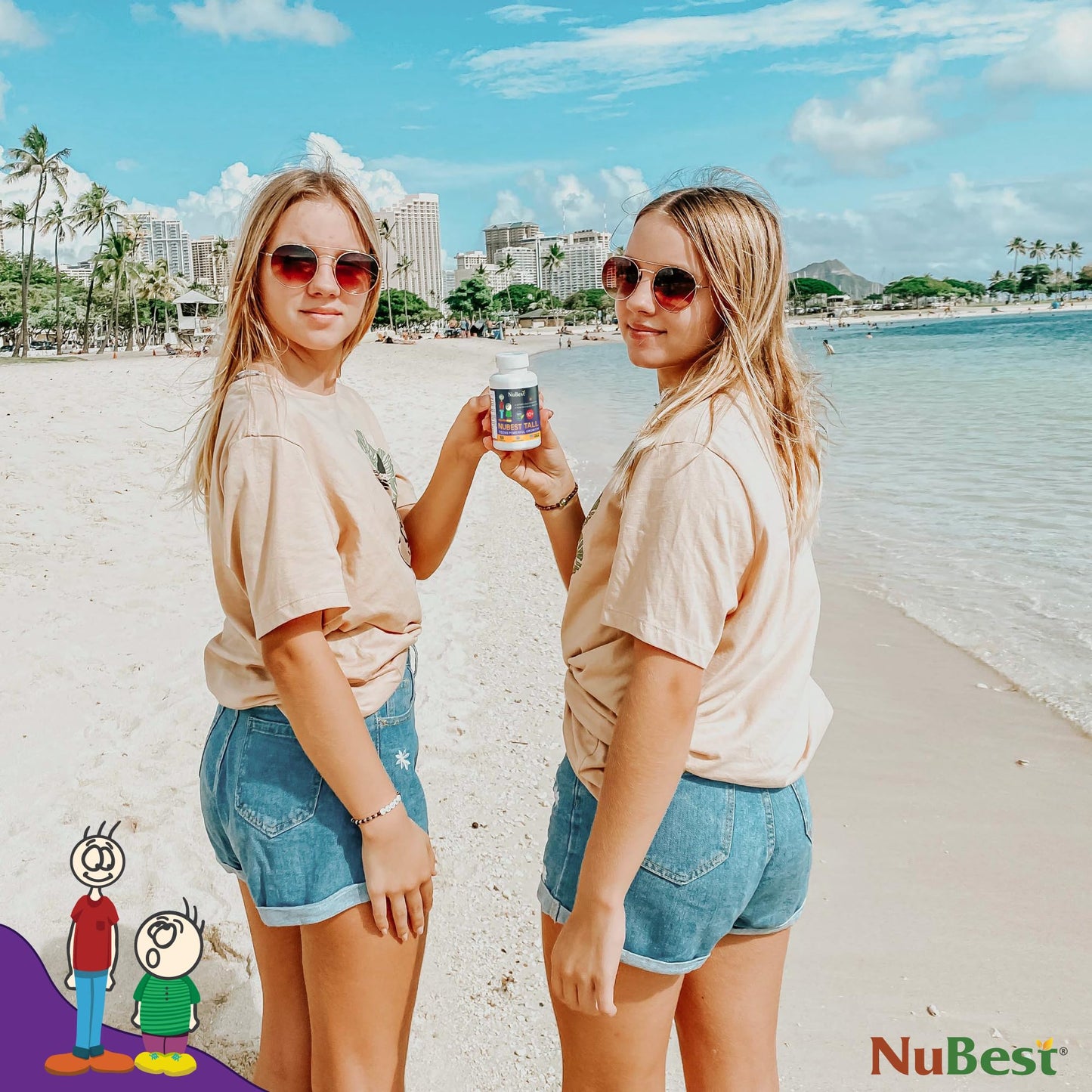 NuBest Tall 10+ Premium Bone Strength Formula, Enhanced Immunity and Overall Health for Age 10+ with Calcium, Vitamin D3, Vitamin K2, and Multivitamins | 60 Capsules | 1 Month Supply NuBestBuy Supplements Australia