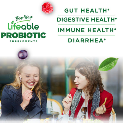 Lifeable Probiotics Gummies | 2 Billion CFU | Great Tasting Probiotic Gummies for Women | Probiotic Gummy for Gut Health and Immune Support