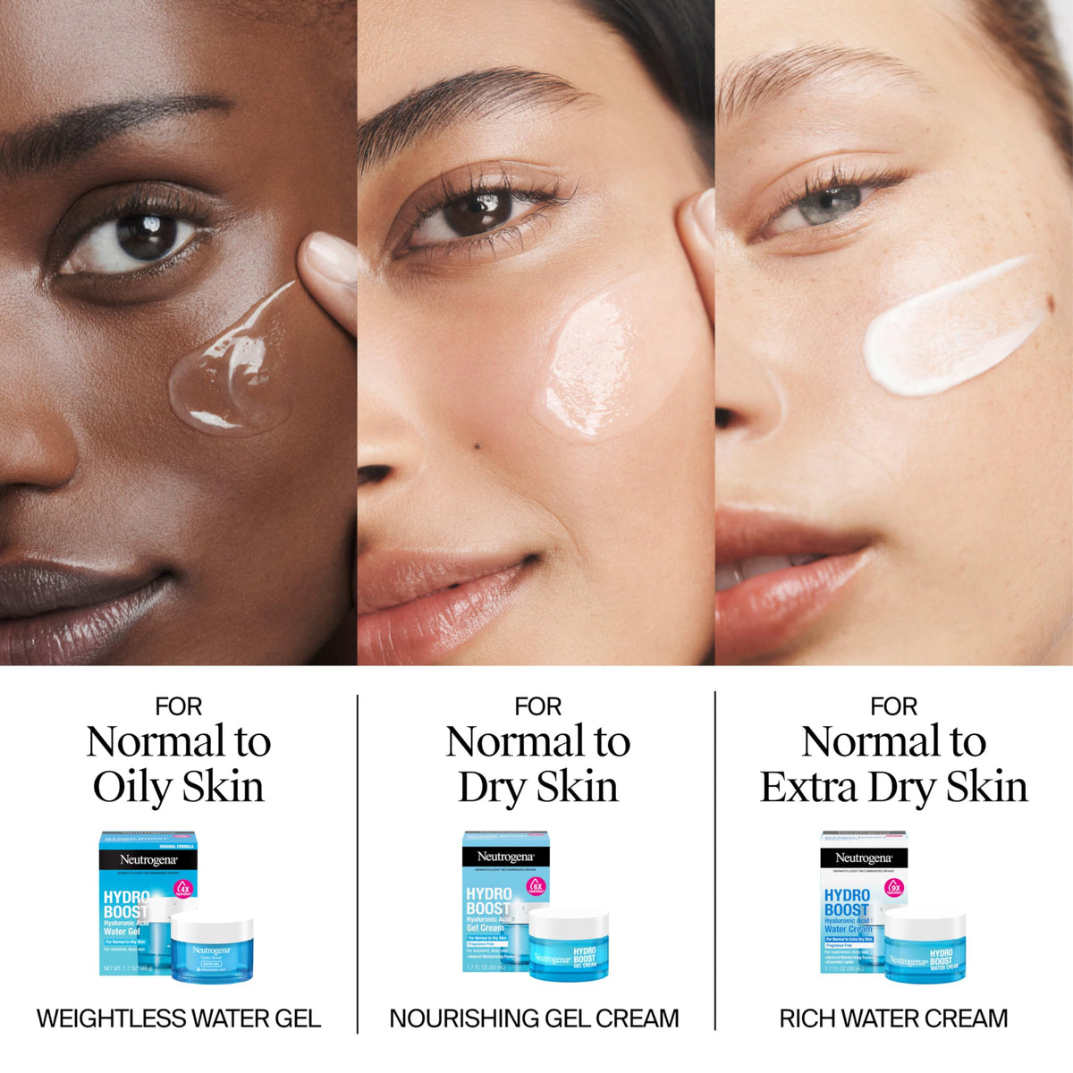 Neutrogena Hydro Boost Gel Cream, 48 Hr Hydration for Normal/Dry Skin, Fragrance Free