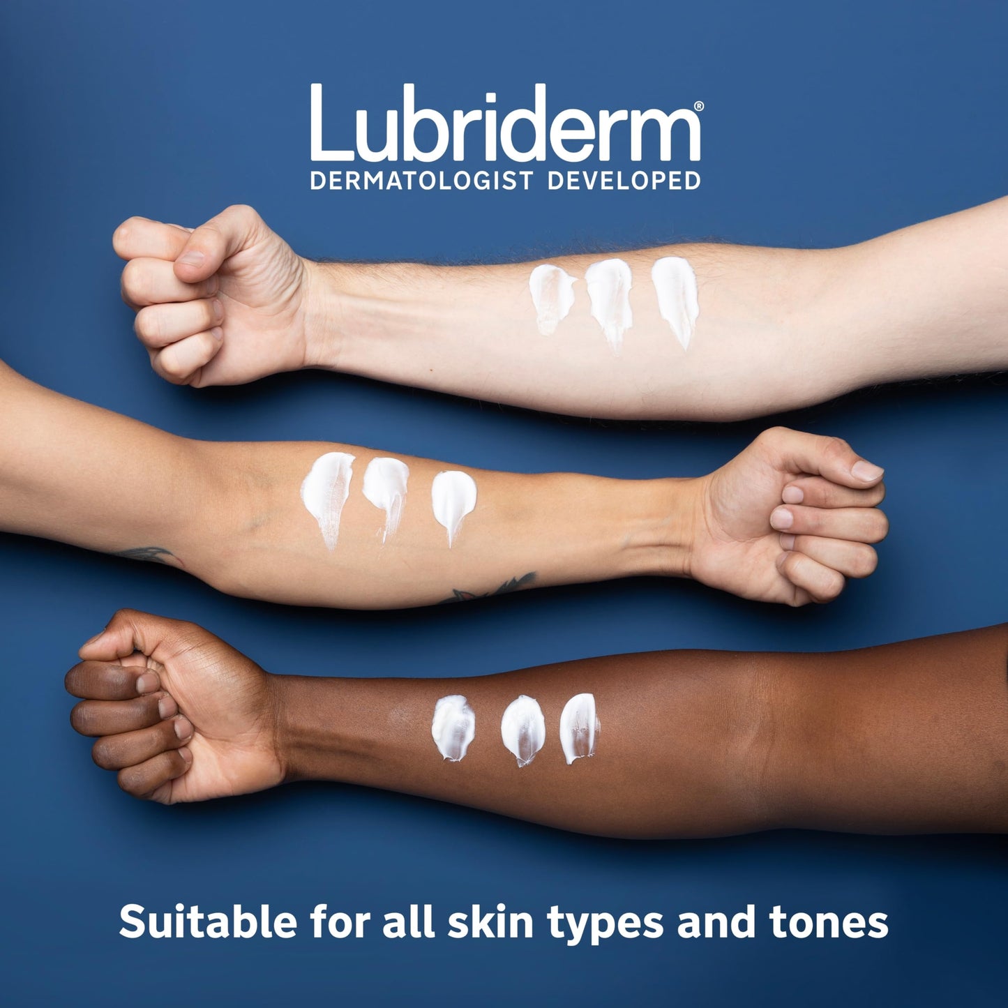 Lubriderm Fragrance Free Daily Moisture Lotion + Pro-Ceramide, Shea Butter & Glycerin, Face, Hand & Body Lotion for Sensitive Skin