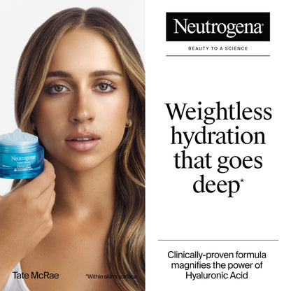 Neutrogena Hydro Boost Water Gel, Hyaluronic Acid Facial Moisturizer for Normal to Oily Skin, Hydrating Face Moisturizer,
