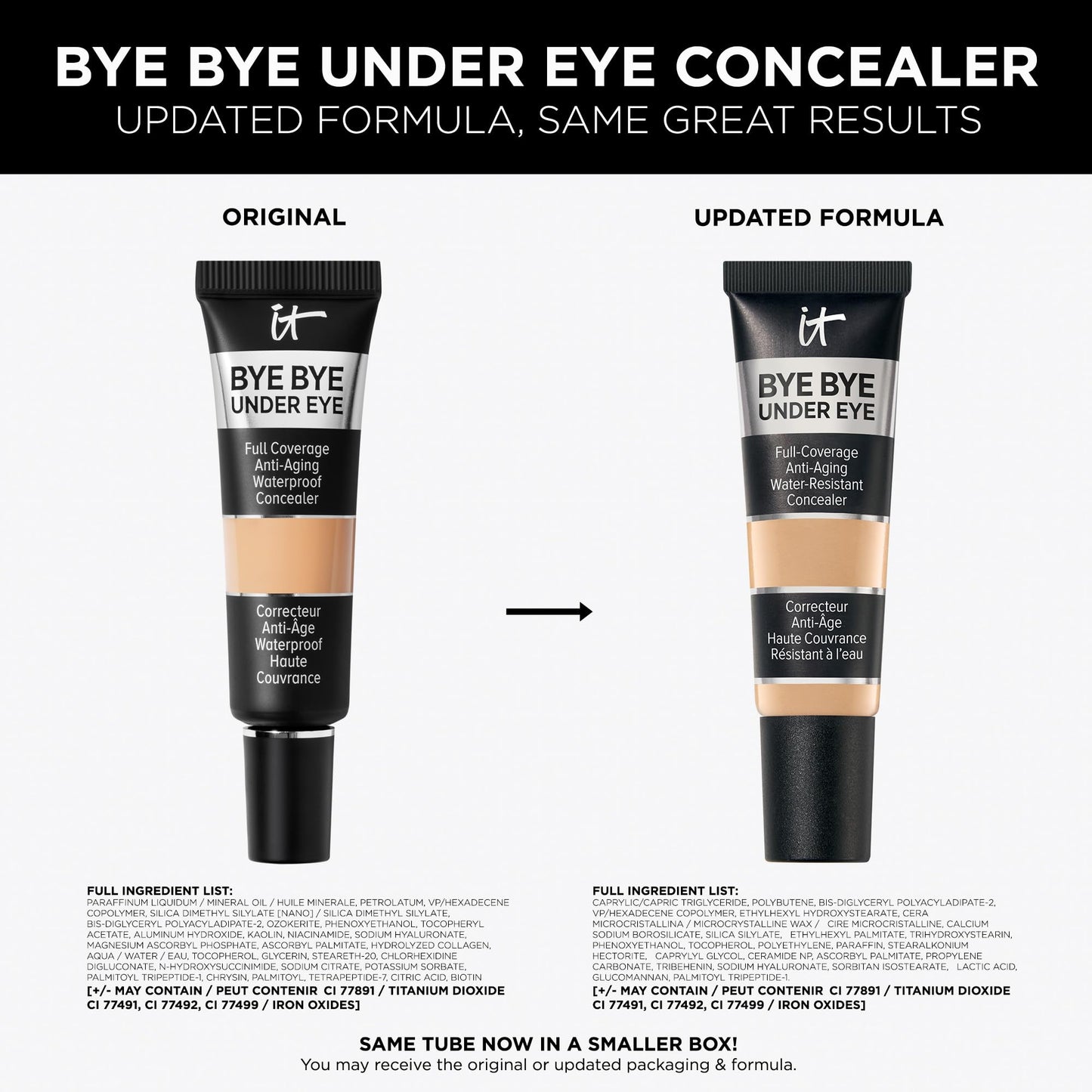 IT Cosmetics Bye Bye Under Eye Concealer (Light Nude) - Water-Resistant, Full Coverage Brightening Concealer For Dark Circles, Fine Lines, Redness & Discoloration, Anti-Aging, 24H Wear - 0.4 fl oz IT CosmeticsBuy Supplements Australia