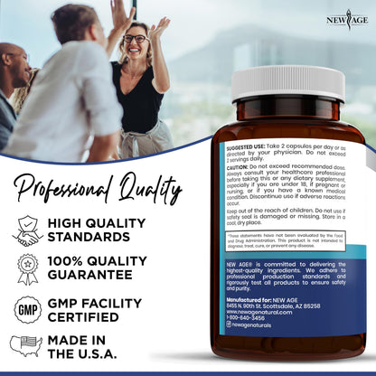 NEW AGE Pro Optimize Probiotics for Women, Menopause, Digestive Health - Support for Bloating, Hot Flashes, Joint Support, Night Sweats - Gut Health & Metabolism - Dong Quai (60 (Pack of 1)) NEW AGE buy supplements Au