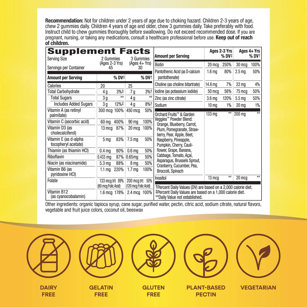 Nature's Way Alive! Children's Premium Gummy Multivitamin, Gluten Free, Made with Pectin, 90 Gummies Nature's Way