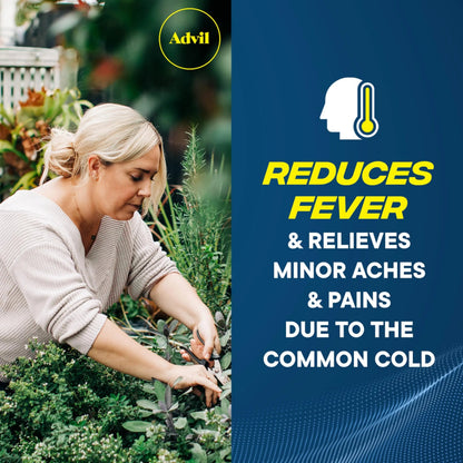 Advil Pain Reliever and Fever Reducer, Pain Relief Medicine with Ibuprofen 200mg for Headache, Backache, Menstrual Pain and Joint Pain Relief - 100 Coated Caplets AdvilBuy Supplements Australia