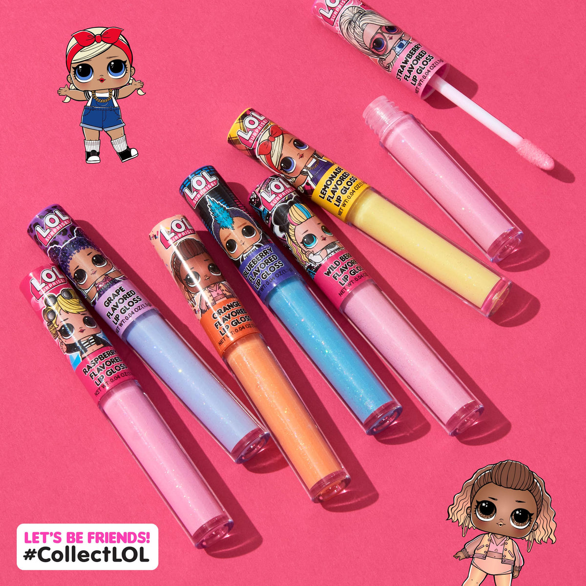 L.O.L Surprise 7-Pack Lip Gloss for Girls, Lol Lip Gloss L.O.L. Surprise!Buy Supplements Australia