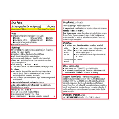 Benadryl Ultratabs Antihistamine Allergy Relief Tablets with 25 mg Diphenhydramine HCl, 100 ct and Tylenol Extra Strength Pain Reliever Rapid Release Gels with 500 mg Acetaminophen, 100 ct TylenolBuy Supplements Australia