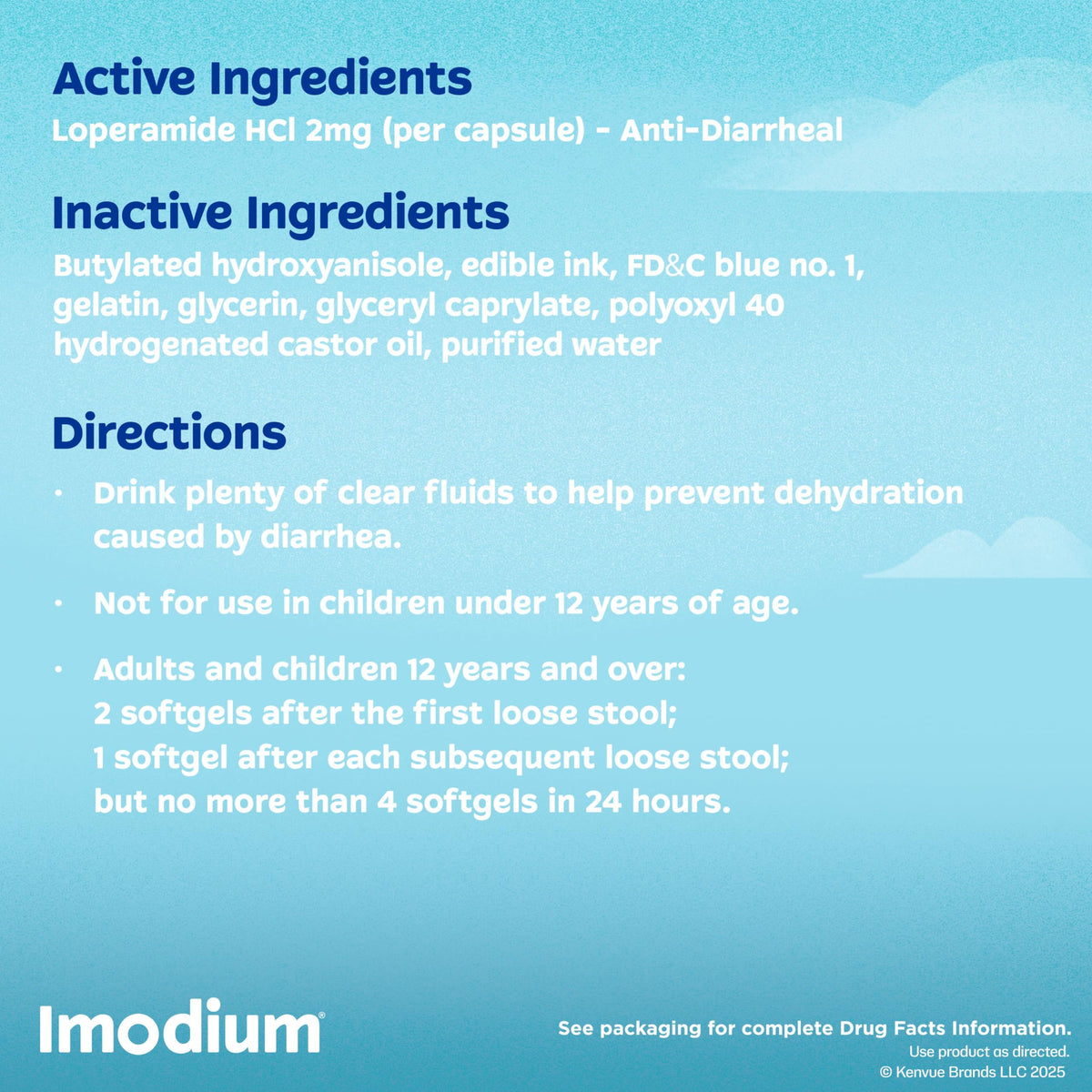 Imodium A-D Fast-Acting Anti-Diarrheal Softgels, Loperamide HCl 2 mg, Travel Essential Diarrhea Relief Medicine for Adults, 24 Count, Anti Diarrhea Pills,Easy to Swallow, for Ages 12+ Imodium buy supplements Au