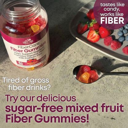 Country Farms Fiber Care Prebiotic Gummies, 6g of Fiber Per Serving, FOS from Beets, Digestive Health, Supports Regularity, Mixed Fruit Flavor