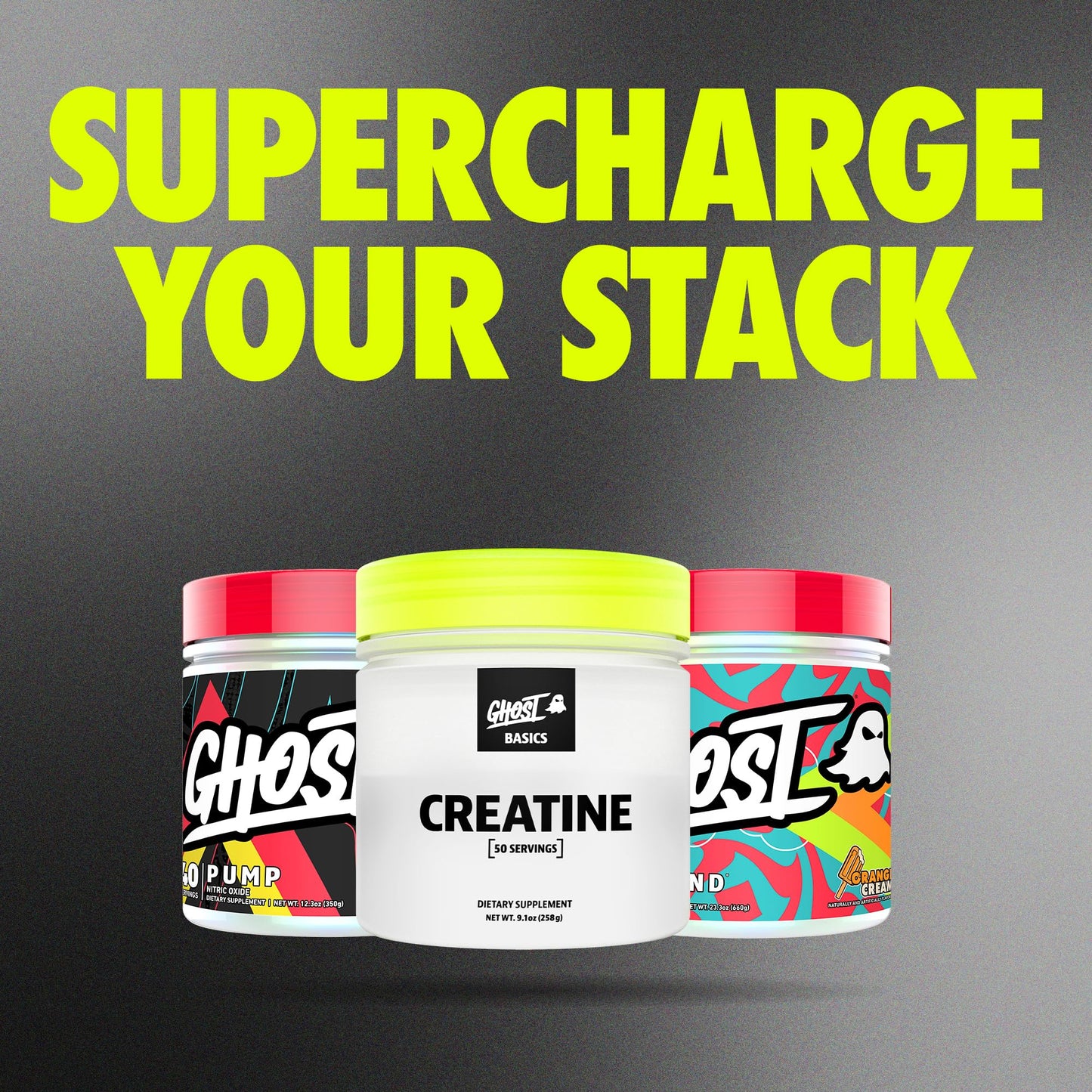 GHOST Basics Creatine Monohydrate Powder for Men & Women – 5G Creapure Creatine Workout Supplement for Muscle Gain – Vegan, Soy Free & Gluten Free - 50 Servings