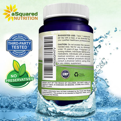 aSquared Nutrition Apigenin 50mg & L-Theanine 200mg - 120 Capsules - Apigenin Supplement Pills for Sleep and Relaxation
