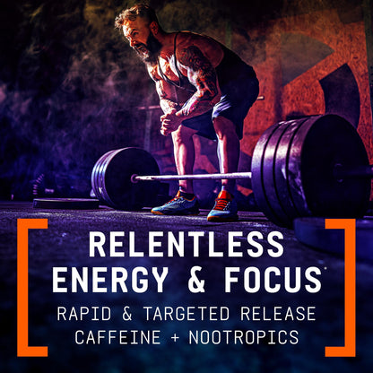 BEYOND RAW LIT V2 Clinical Strength Pre Workout Powder, Hits Harder, Bigger Pumps, Caffeine, L-Citrulline, Creatine, Blue Raspberry, 30 Servings