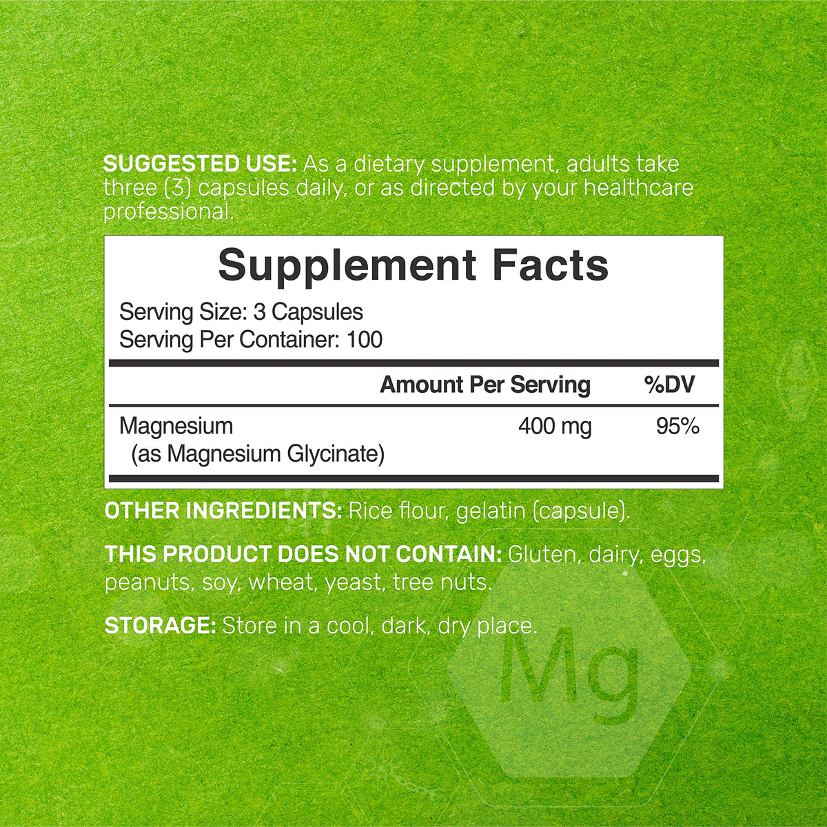 Magnesium Glycinate 400mg, 300 Capsules | 100% Chelated for Easy Absorption | Essential Mineral Supplement for Muscle, Sleep, & Heart Health* DEAL SUPPLEMENTBuy Supplements Australia